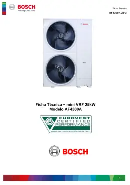 Mini VRF 25kW Modelo AF4300A (R410a) 25-3