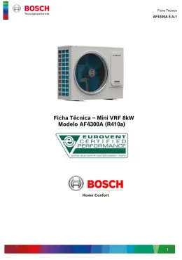 Mini VRF 8kW Modelo AF4300A (R410a) 8 A-1