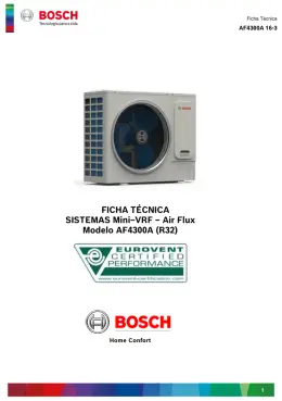 Mini VRF Modelo AF4300A (R32) 16-3