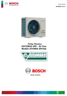 Air Flux Modelo AF4300A (R410a) 12 A-1