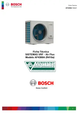 Air Flux Modelo AF4300A (R410a) 14 A-1