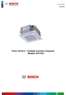 Unidade Cassete Compacta Modelo AF2-4CC