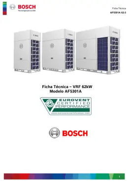 VRF 62kW Modelo AF5301A