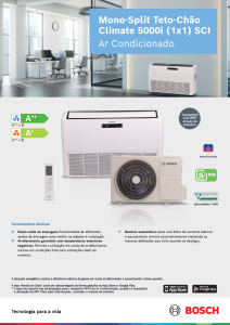 Mono-Split Teto Chão Climate 5000i Mono-Split Teto Chão Climate 5000i