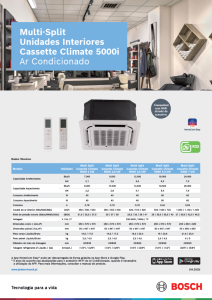 Multi-Split Unidades Interiores Cassette Climate 5000i Multi-Split Unidades Interiores Cassette Climate 5000i