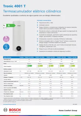 Ficha Termoacumulador Tronic 4001 T