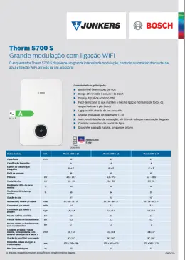 Monofolha de Esquentador Therm 5700 S