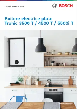 Boilere electrice plate pentru prepararea apei calde menajere, gama Tronic