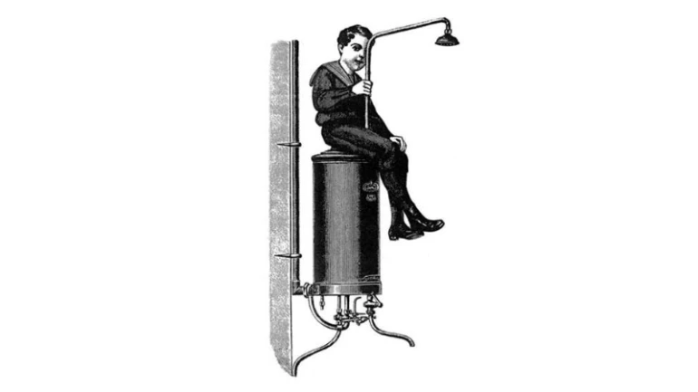 Gas fired bath boiler