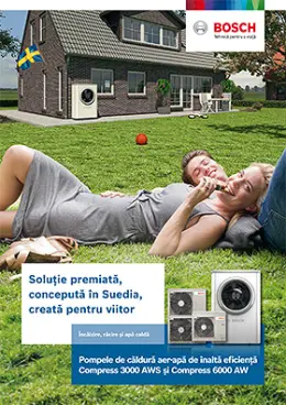 Pompele de căldură aer-apă de înaltă eficienţă Compress 3000 AWS şi Compress 6000 AW