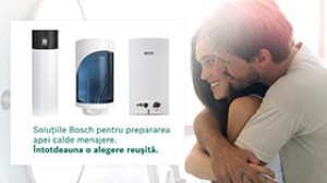 Soluţiile Bosch pentru prepararea apei calde menajere Soluţiile Bosch pentru prepararea apei calde menajere
