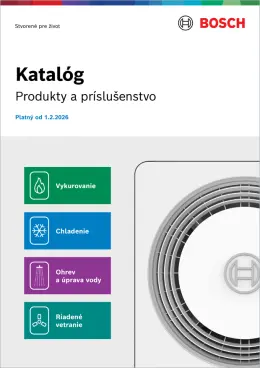 Katalóg produktov tepelnej techniky BOSCH 2026