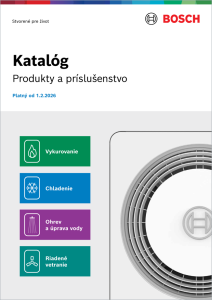 Katalóg produktov tepelnej techniky BOSCH 2026