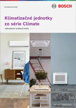 Prospekt: Klimatizačné jednotky zo série Climate BOSCH