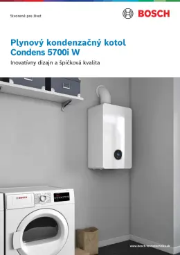 Plynový kondenzačný kotol Bosch Condens 5700i W