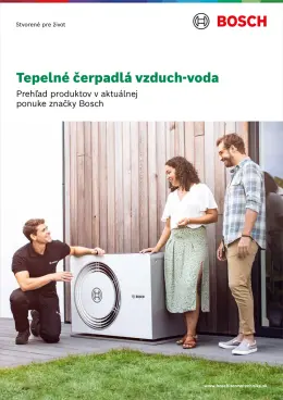 Tepelné čerpadlá vzduch-voda Bosch, prehľad produktov