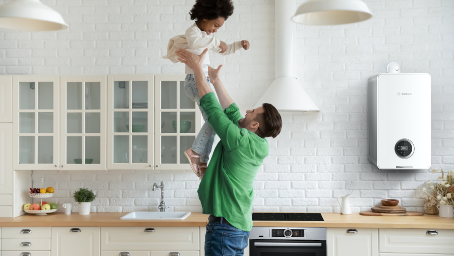 Кухня з газовим конденсаційним котлом