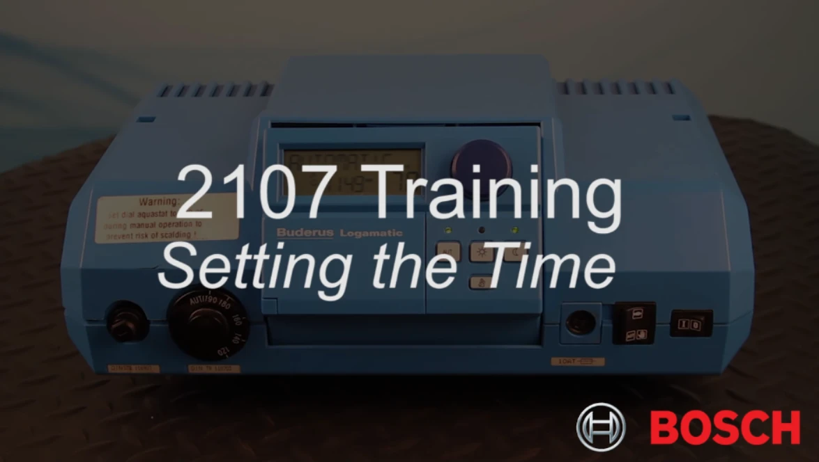 Buderus Logamatic Controls 2107: Setting the Language