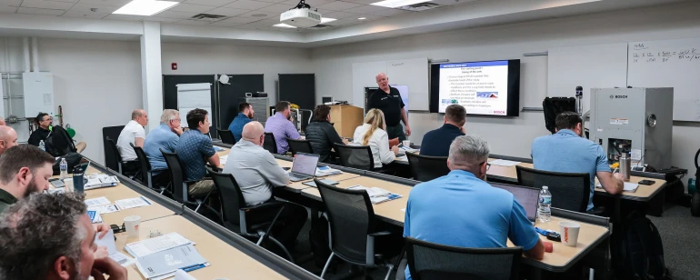 Bosch factory training session.