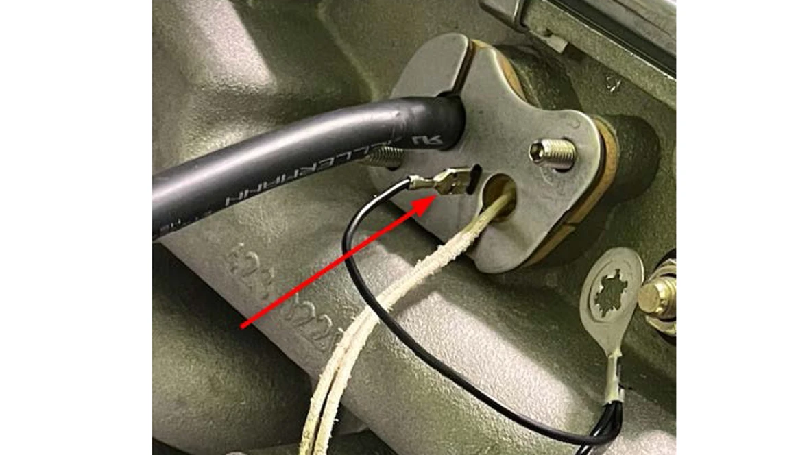 Visual inspection of the flame rod
