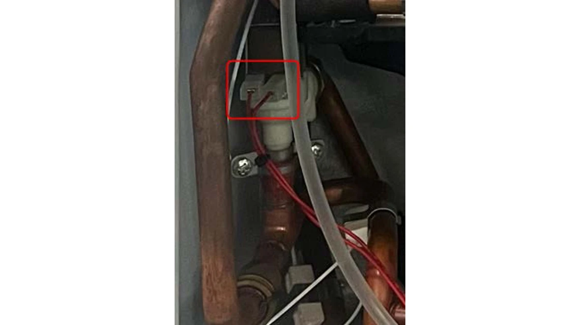 Check wire connections and inspect valve