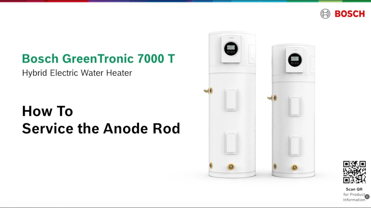 Bosch GreenTronic 7000 T - How To Service the Anode Rode