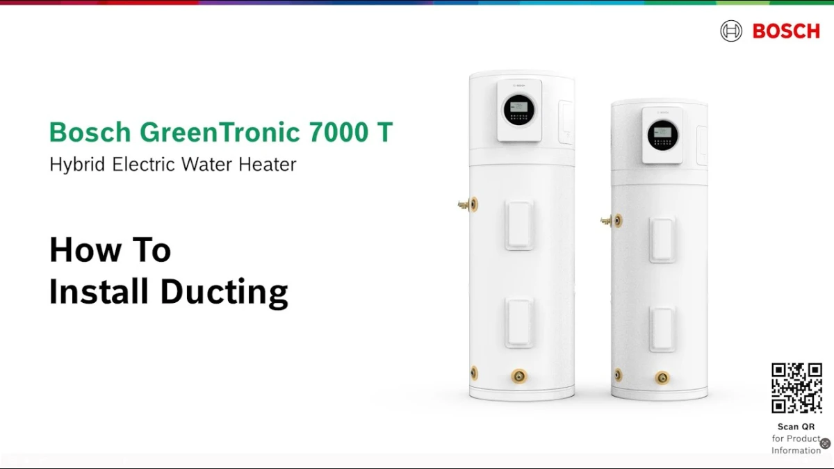 Bosch GreenTronic 7000 T - How To Install Ducting