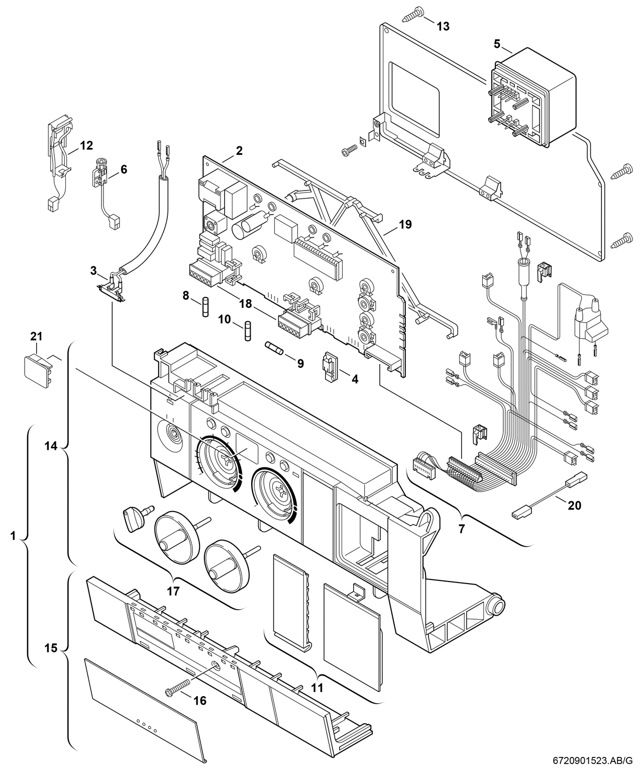Spare Part Image for Tableau de commande