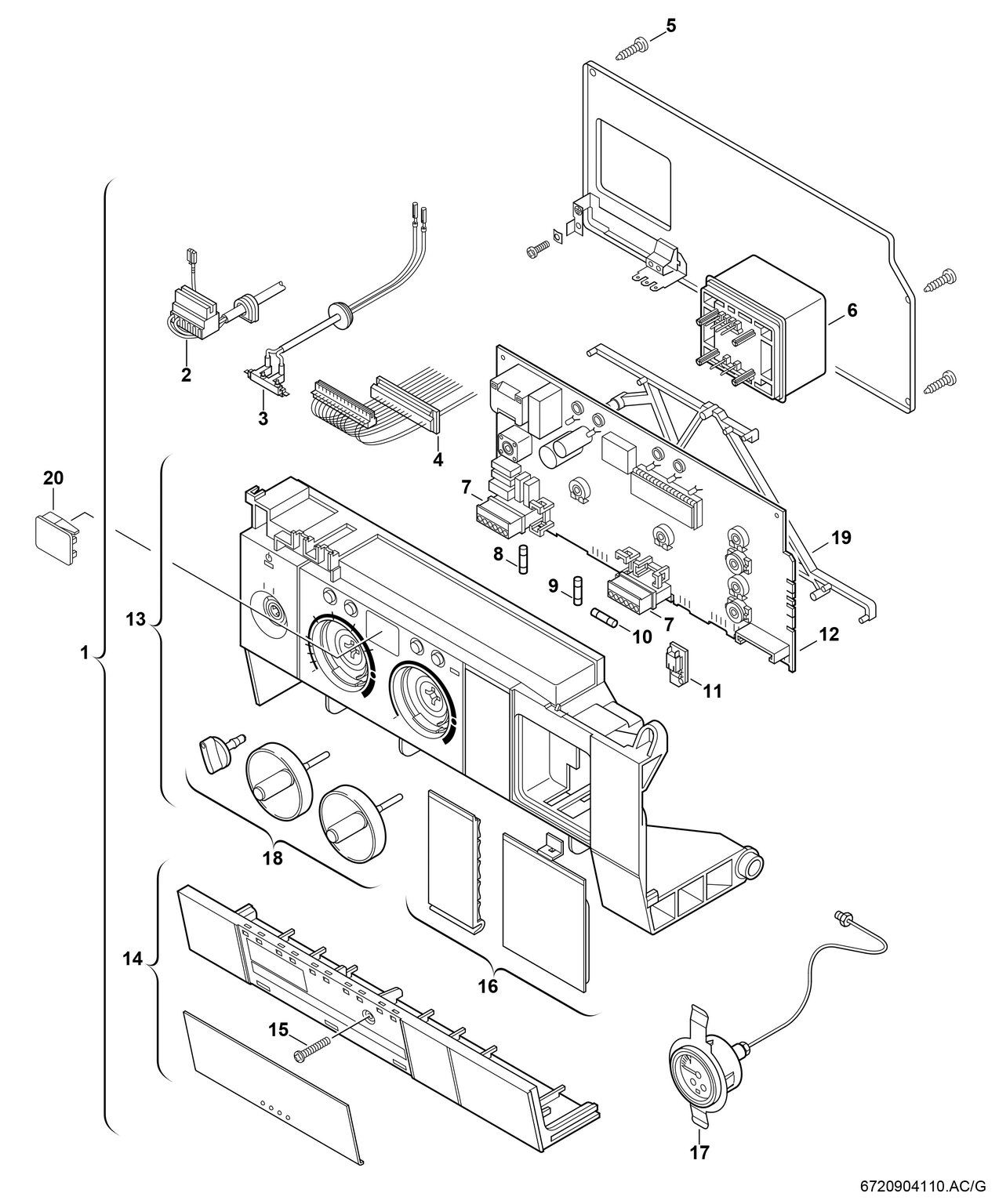 Spare Part Image for Tableau de commande