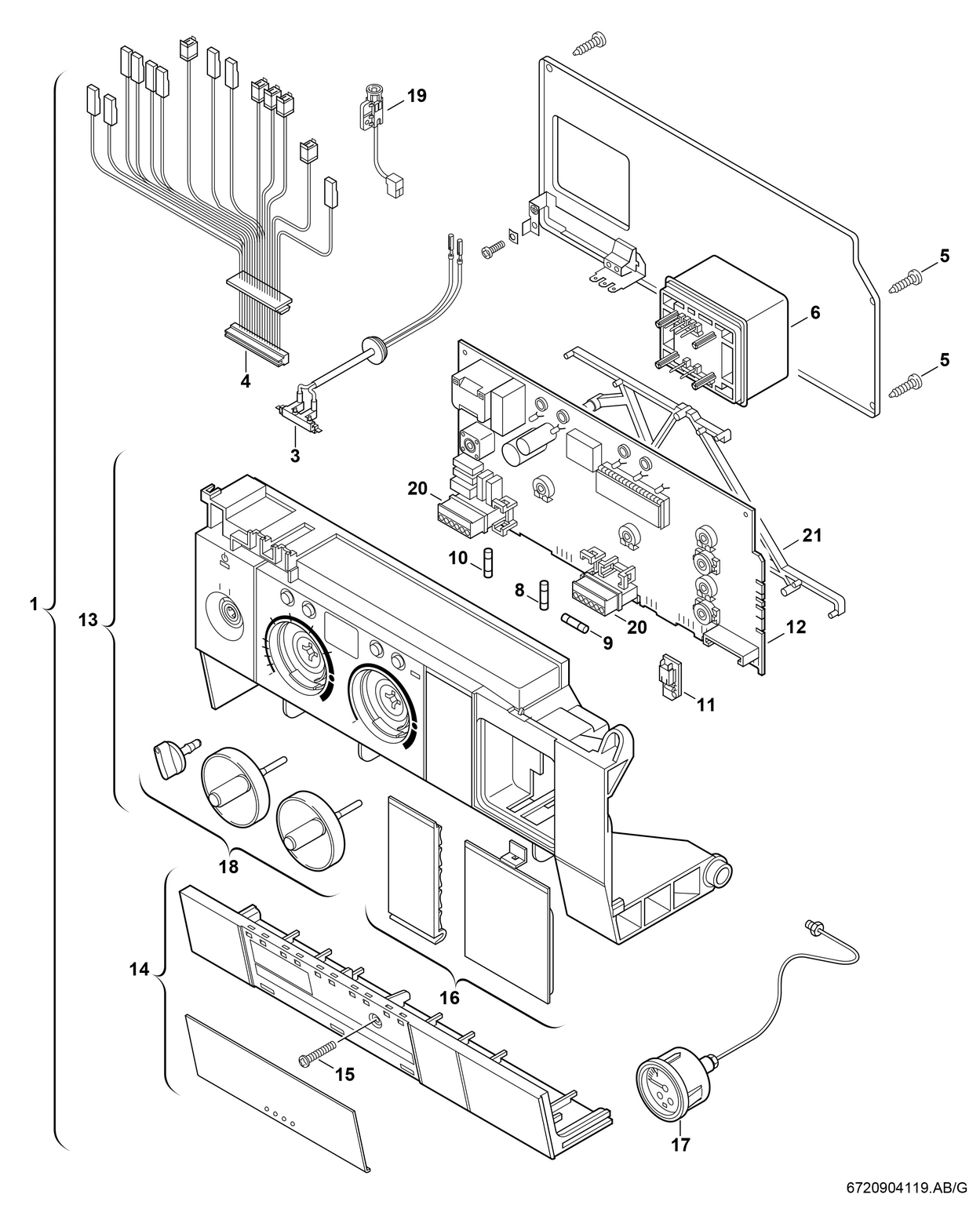 Spare Part Image for Tableau de commande