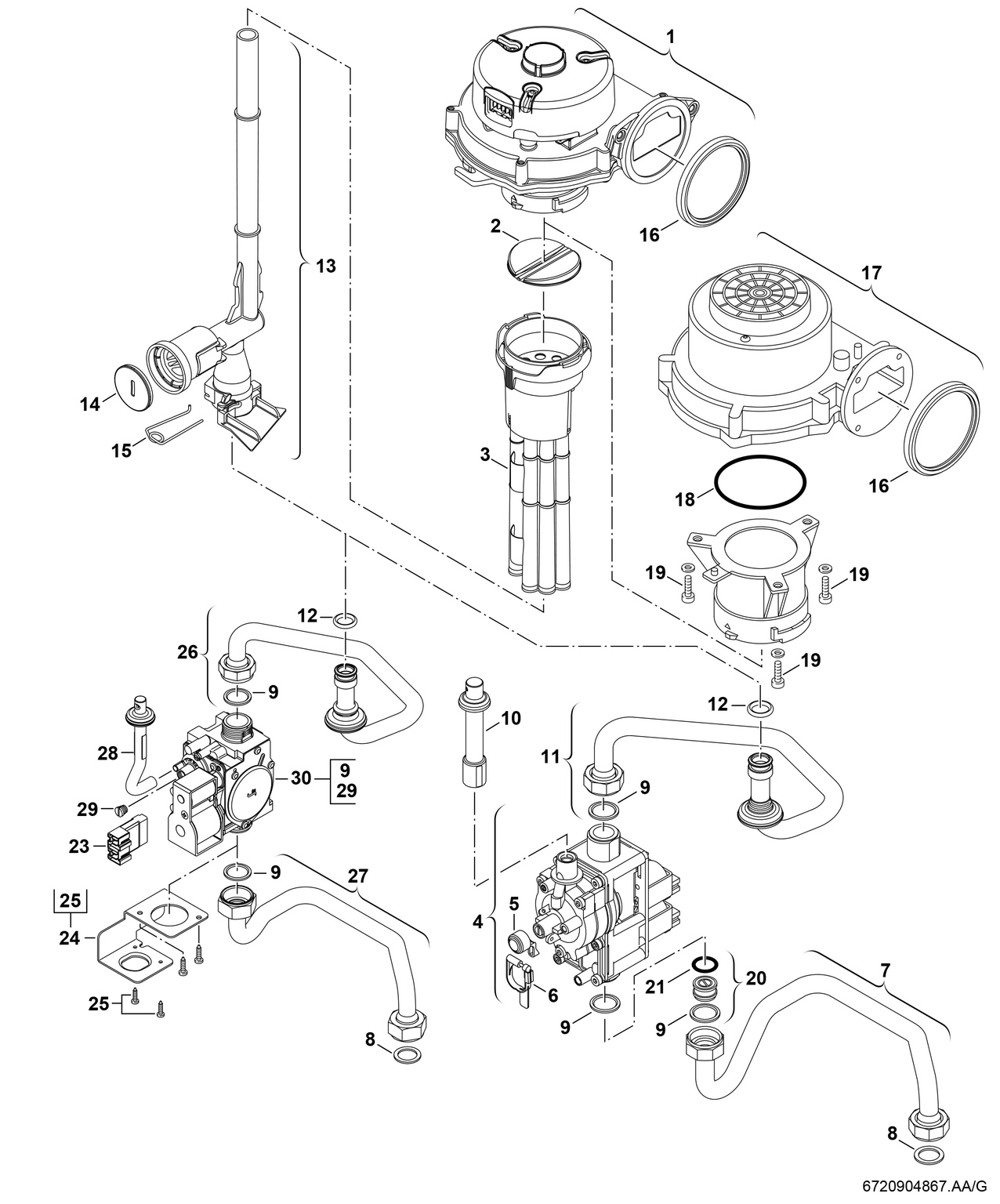 Spare Part Image for Bloc gaz