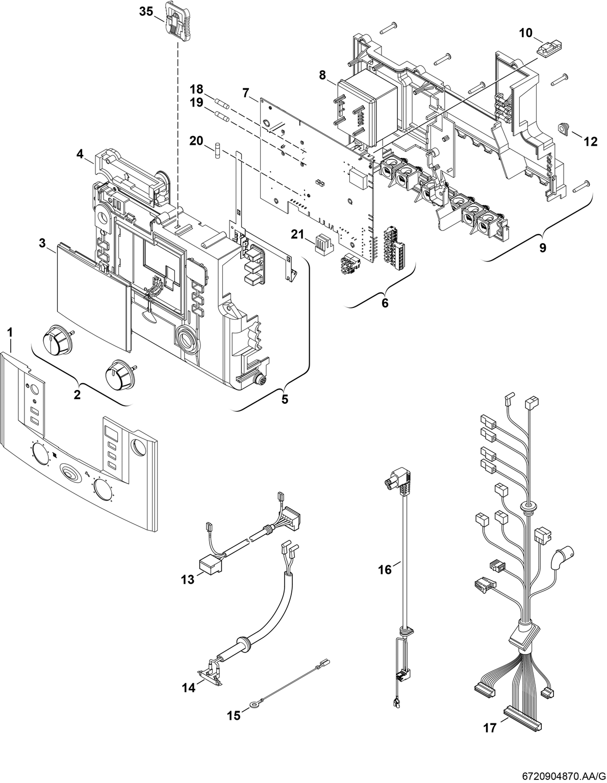 Spare Part Image for Tableau de commande