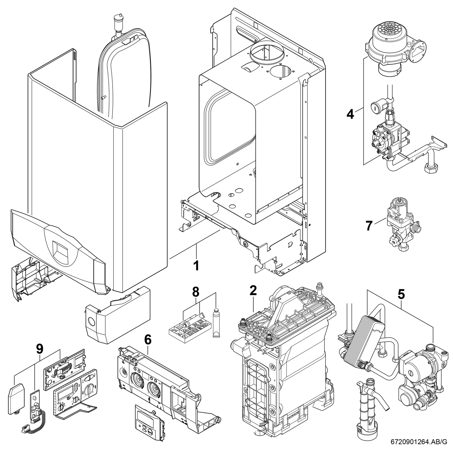 Product Explosion Image for Cerapur