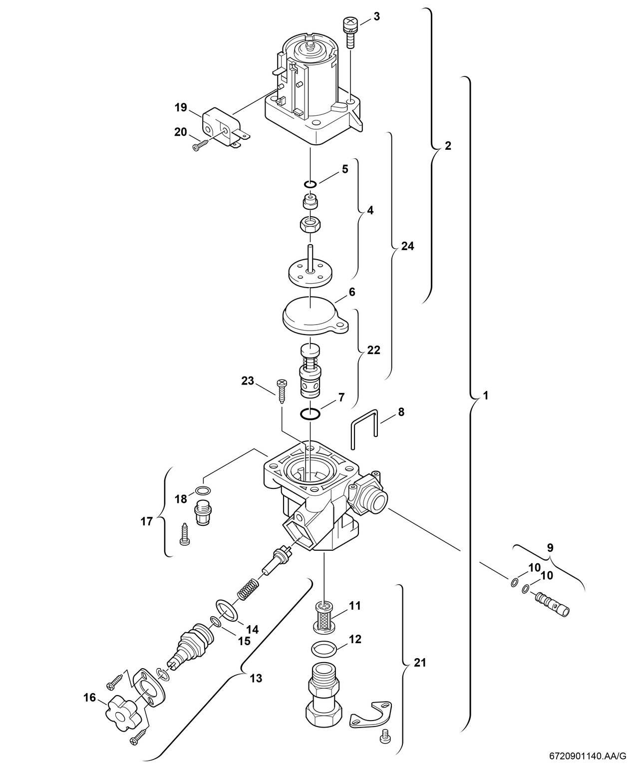 Spare Part Image for Armature eau