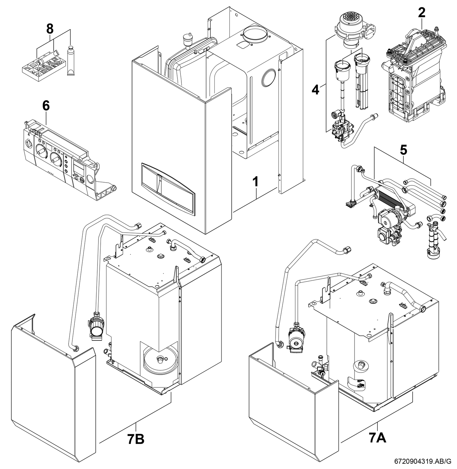 Product Explosion Image for CerasmartModul