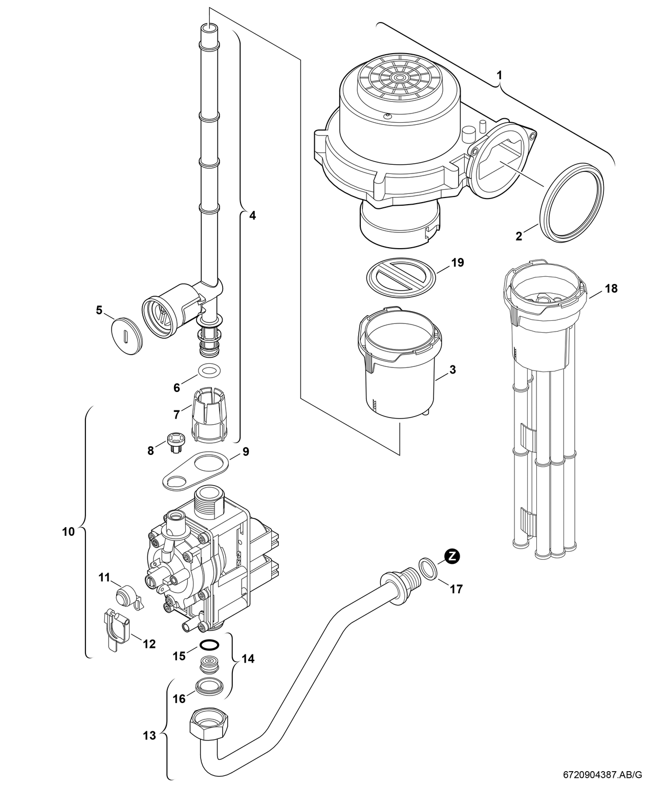 Spare Part Image for Bloc gaz