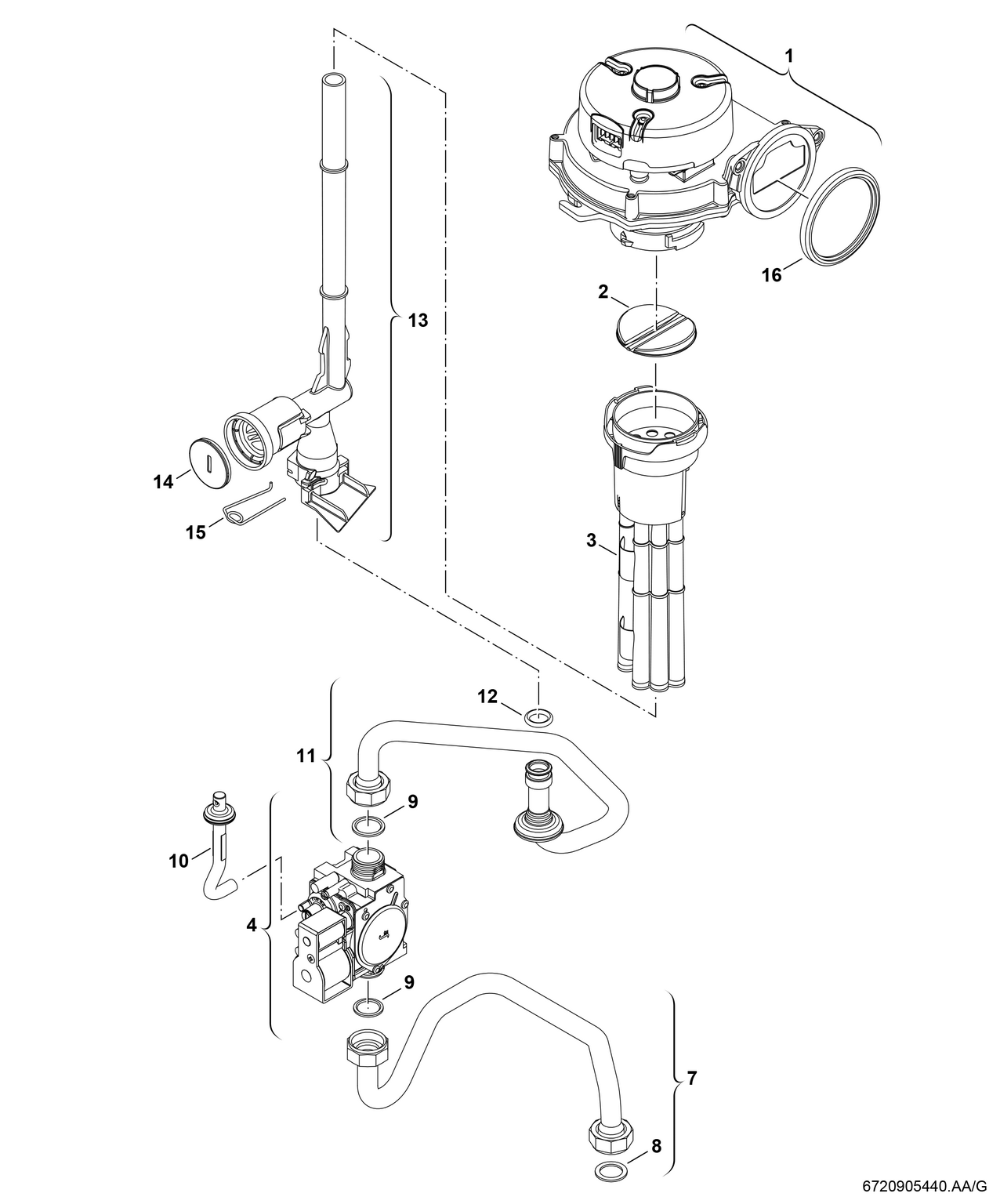 Spare Part Image for Bloc gaz