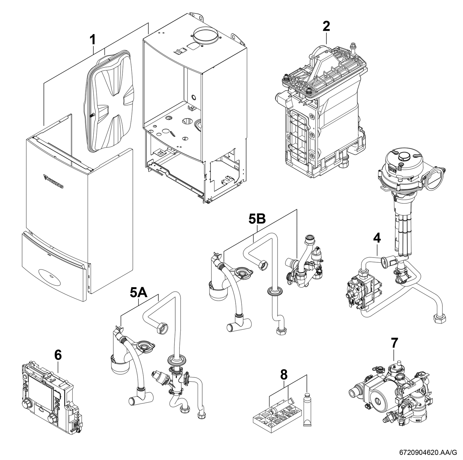 Product Explosion Image for CerapurComfort