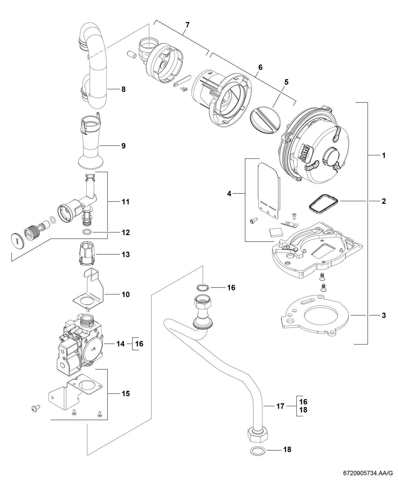Spare Part Image for Bloc gaz