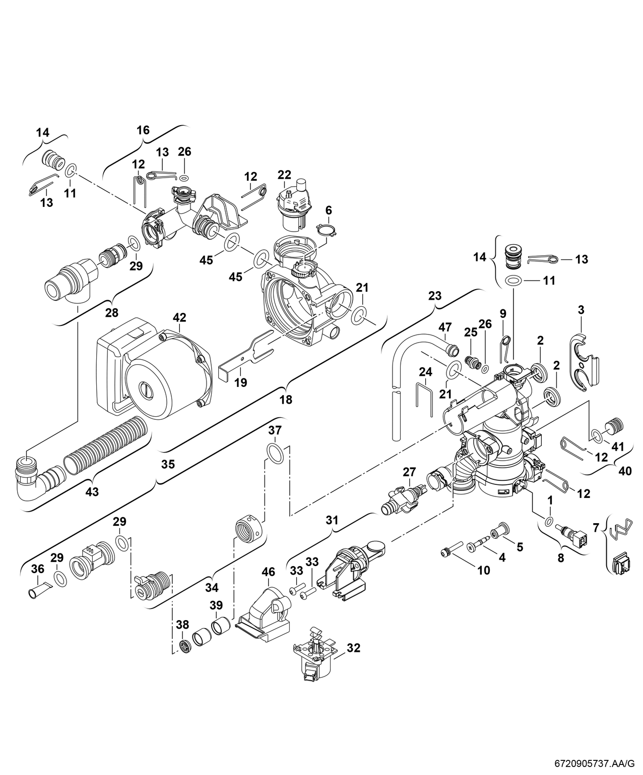 Spare Part Image for Corps hydraulique