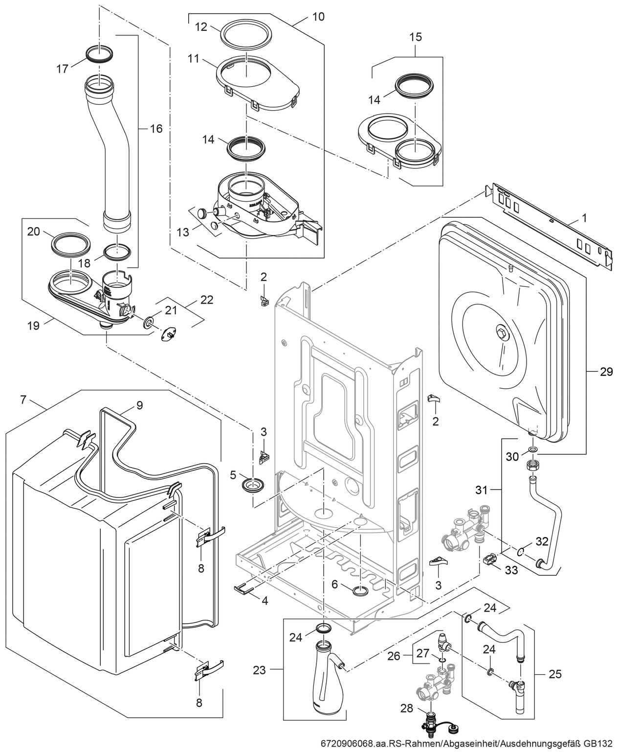 Spare Part Image for Abgaseinheit