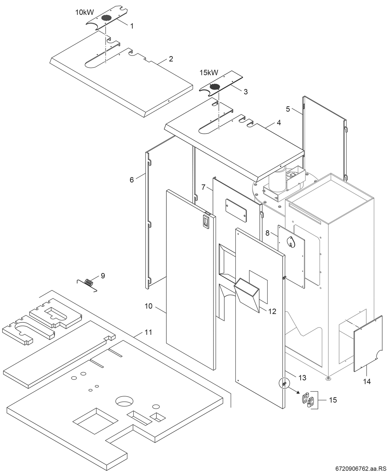 Spare Part Image for Verkleidung 9-15 KW