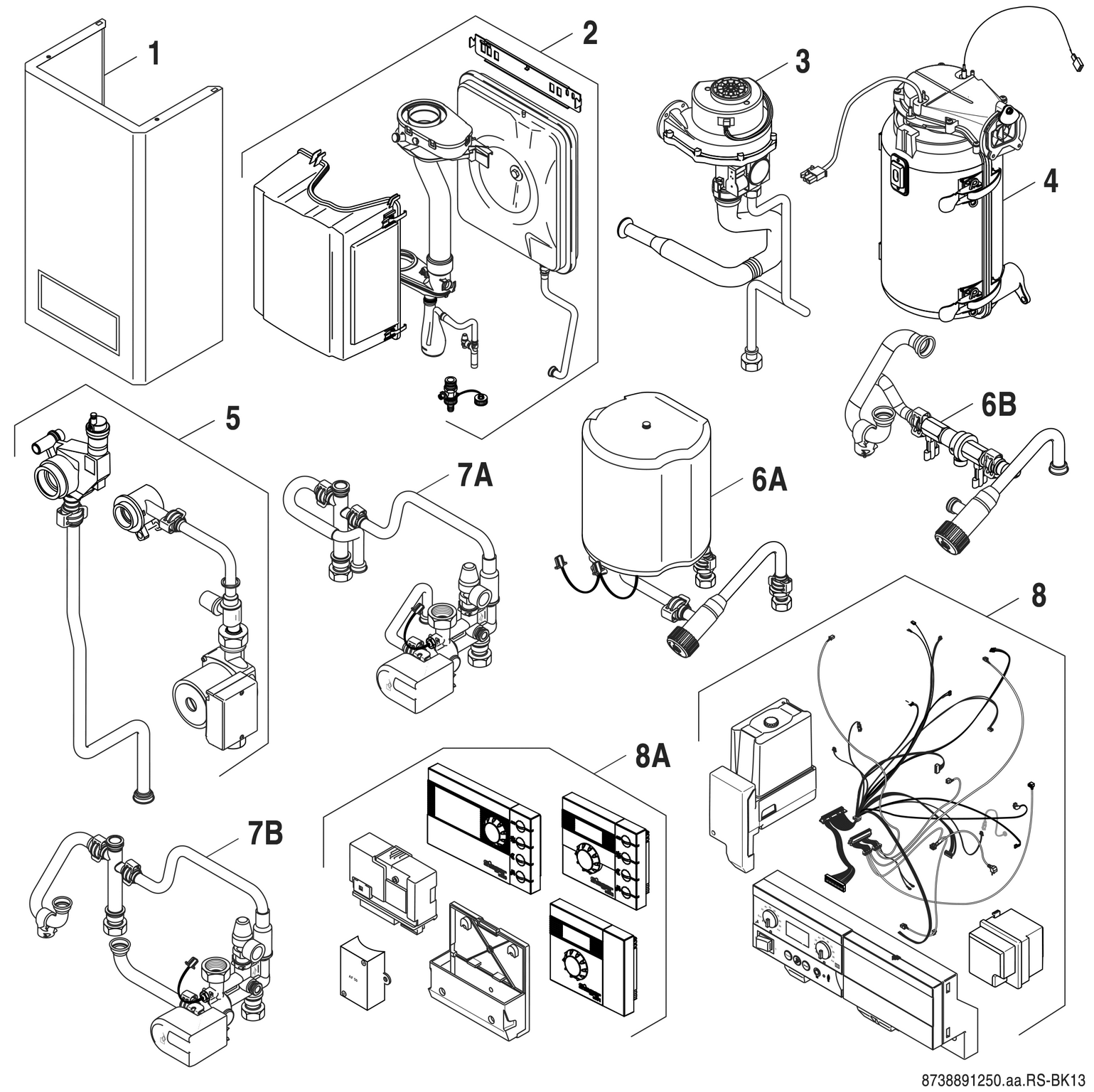 Product Explosion Image for BK 13 W-24