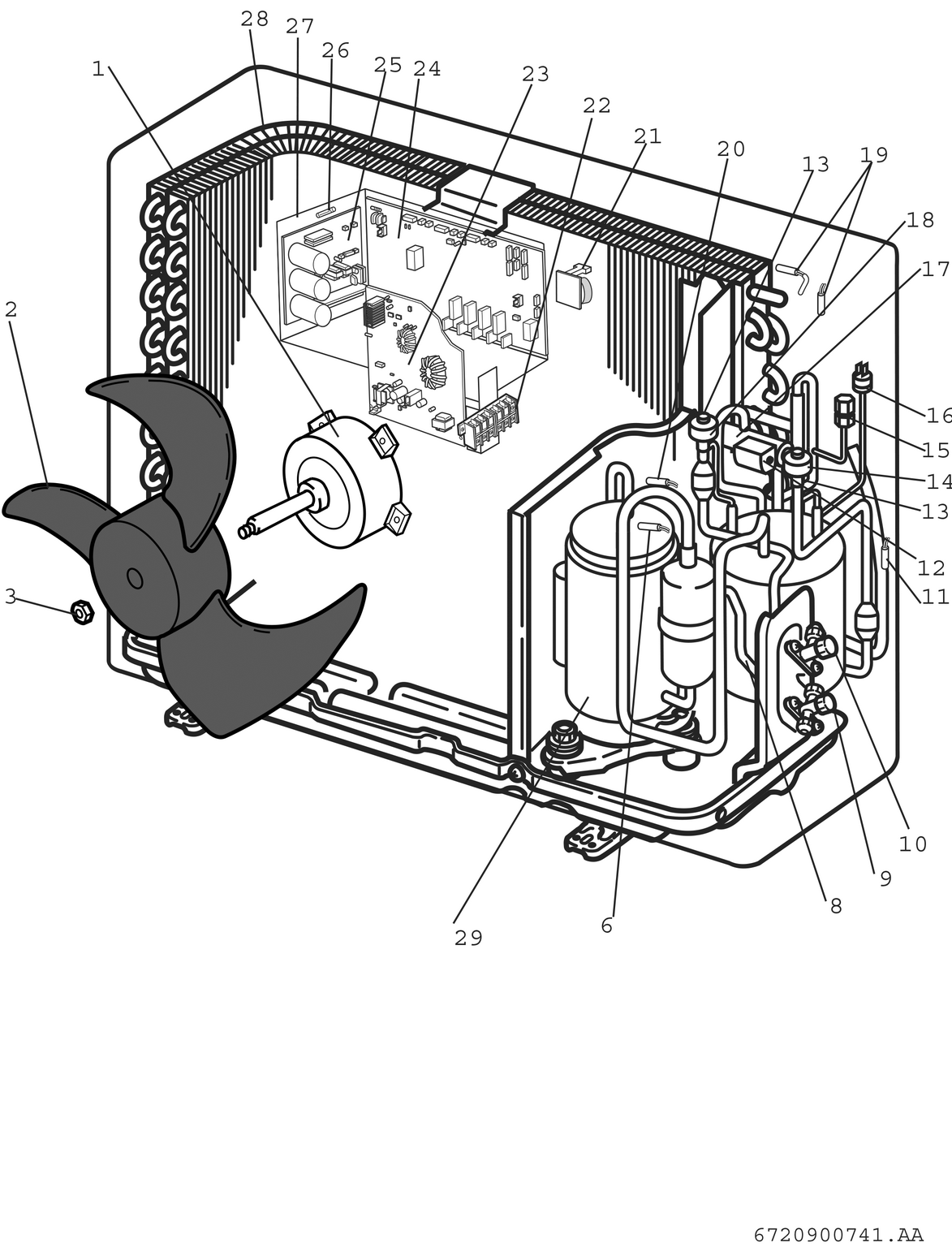 Spare Part Image for Außeneinheit / Regelung EHP