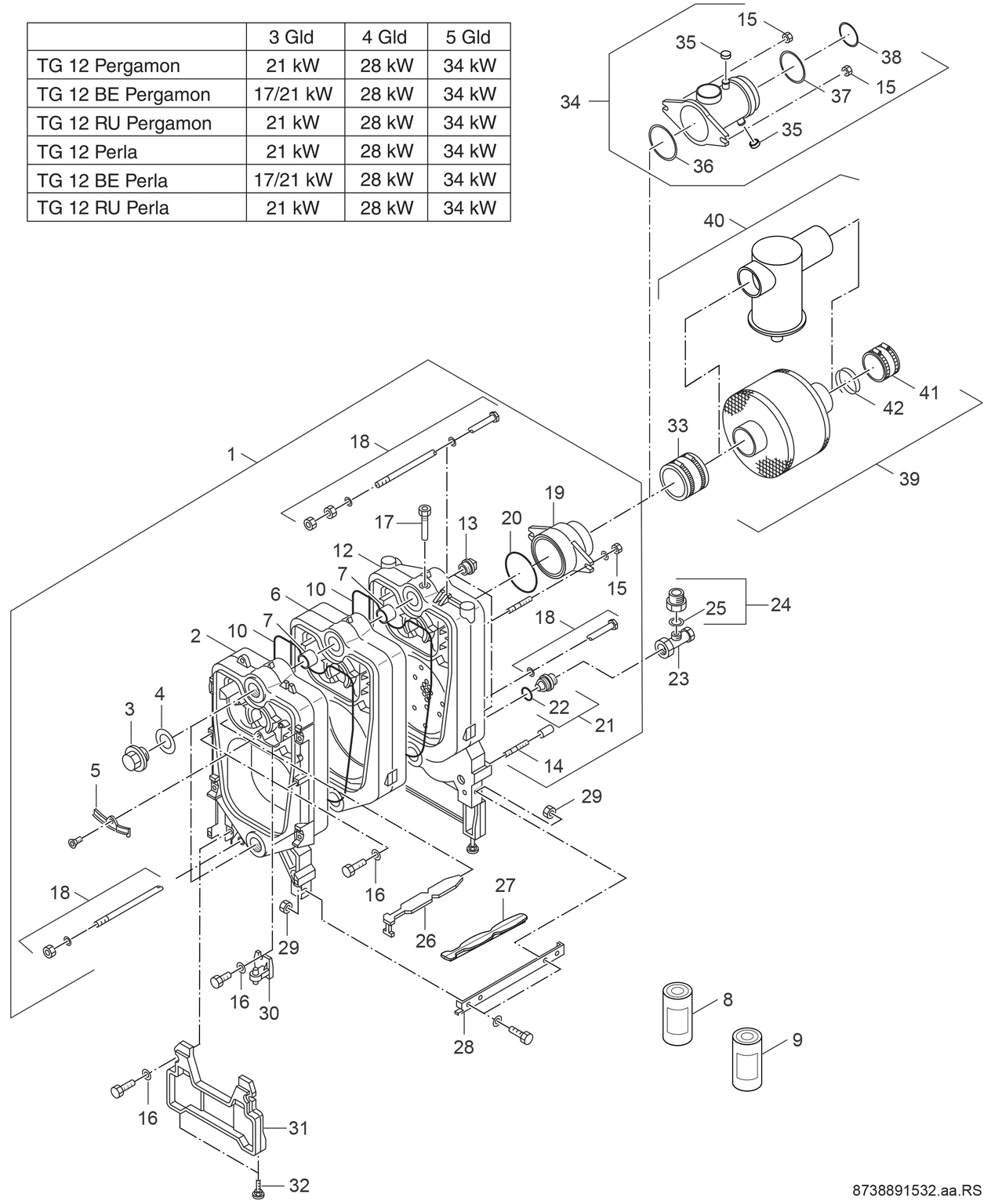 Spare Part Image for Kesselblock TG 12 (RU,BE)