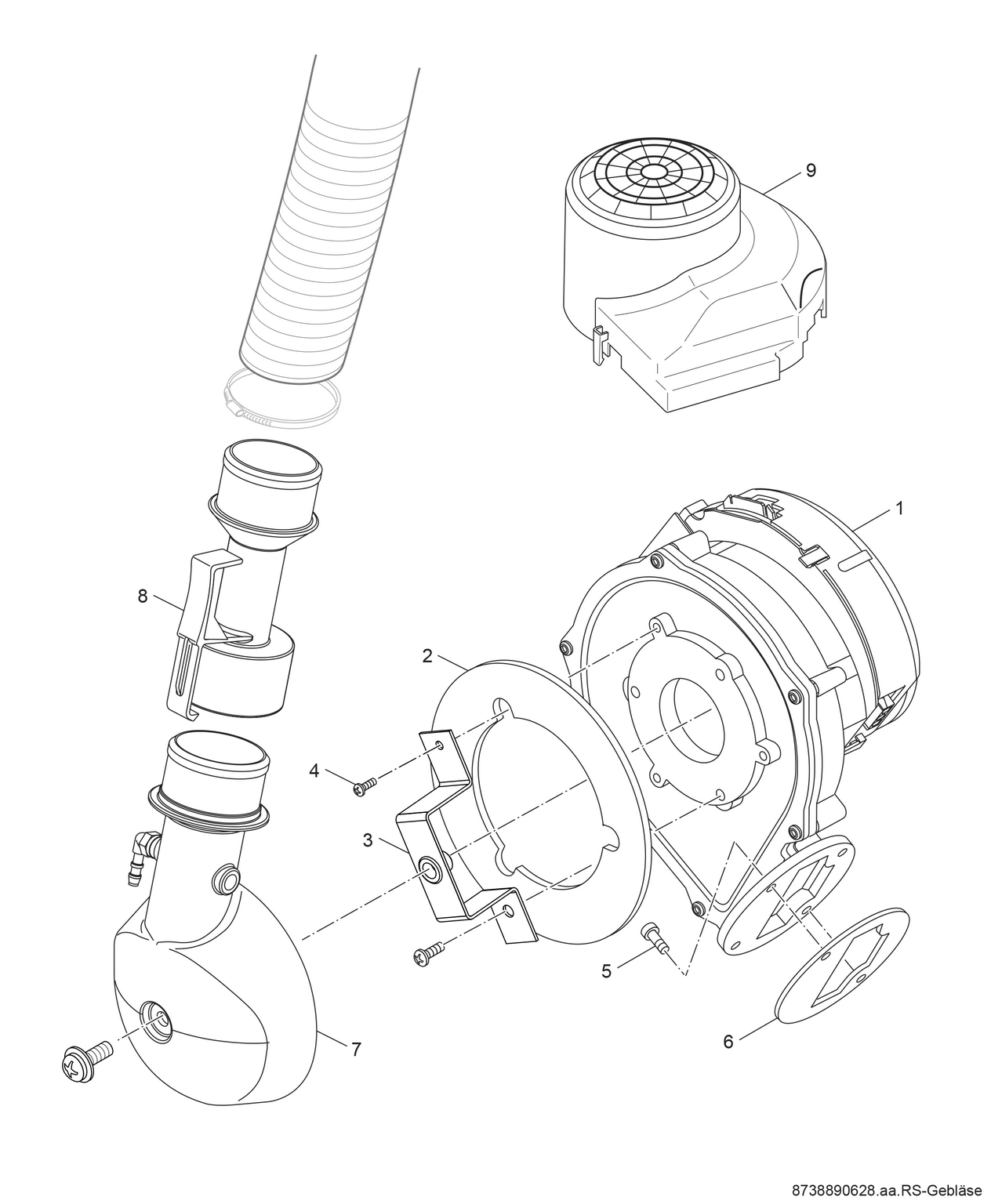 Spare Part Image for Gebläse