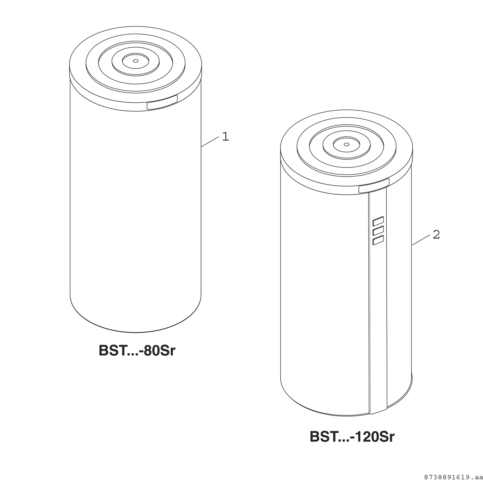 Product Explosion Image for BST 500 Sr "SA3"