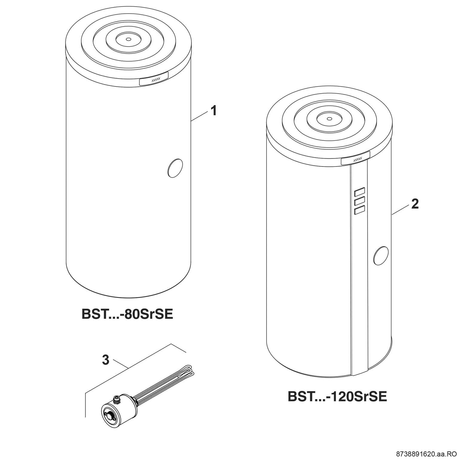 Product Explosion Image for BST1000/120 SrSE