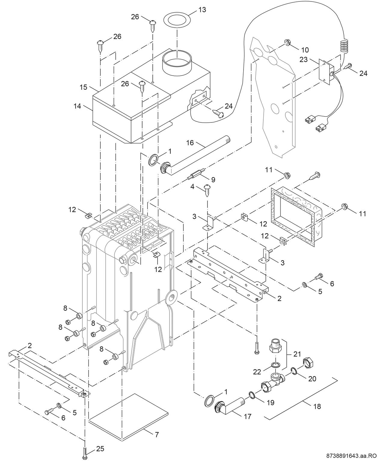 Spare Part Image for Kesselblock 2 SG12/22/32