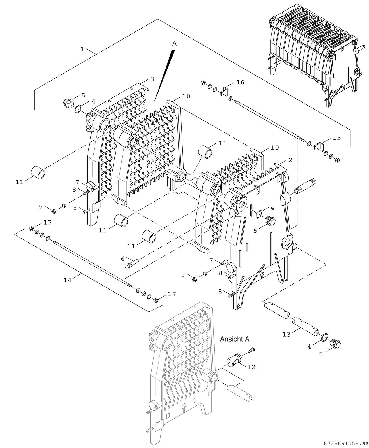 Spare Part Image for Kesselblock Teil 1 SG 22/32 94/95